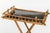English Antique Anglo-Japanese Aesthetic Movement Scorched Bamboo and Lacquer Butler Tray Table For Sale - Image 3 of 9