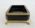 C.1930's Cenedese Murano Italian Hand-Blown Black Keepsake Lidded Box & Accent Dish With Bronze Gilded Mounts For Sale - Image 15 of 18