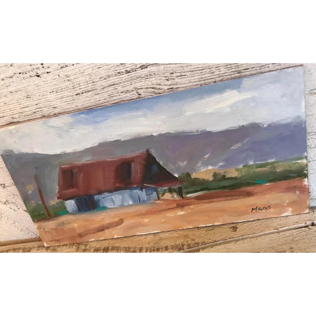 "Suisun Valley Barn" Contemporary Plein Air Oil Painting For Sale In Reno/Lake Tahoe - Image 6 of 8