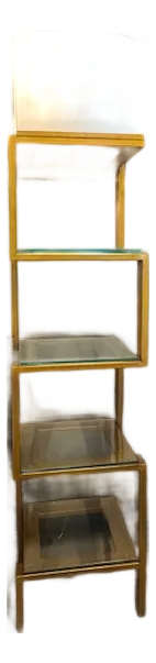 Modernistic Etagere With Lamp