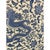 Offered is a heavy solid wood headboard upholstered in a timeless chinoiserie blue and white print with contrast solid...