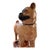 Mid 19th Century Rare 19th Century, English, Large Staffordshire Ceramic Pug Dog Figurine For Sale - Image 5 of 9