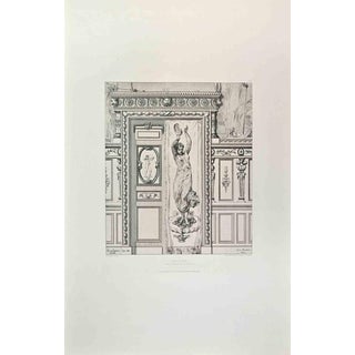 Pierre-Lucien Faure-Dujarric, Une Porte, Etching, 1870s For Sale