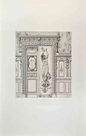 Pierre-Lucien Faure-Dujarric, Une Porte, Etching, 1870s