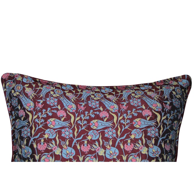 Enhance your home with this timeless and casually chic Turkish decorative throw pillow. Handmade using Jacquard weaving on...