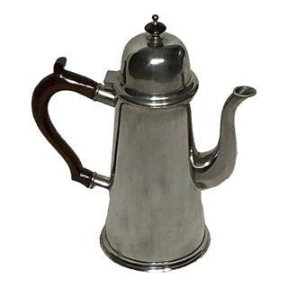 Vintage John Somers Brazil Pewter Hot Water Milk Tea Pot - Polished For Sale