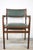 Mid-Century Modern Lounge Chair in Wood and Dark Green Faux Leather, 1960s For Sale - Image 3 of 5