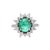 This is a wonderful natural Zambian Emerald ring. it has very high quality emeralds and very good quality diamonds ( vsi )...