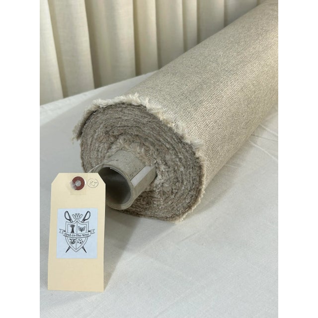 Contemporary Colefax & Fowler "Flinton” Linen– 13.25 Yards For Sale - Image 3 of 4