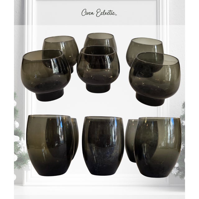 Mid 20th Century Holmegaard Per Lütken Smoky Highball Tumblers – Set of 6, Mid-Century Danish Modern For Sale - Image 15 of 15