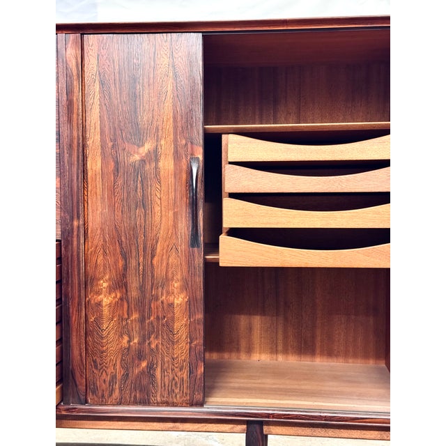Wood Highboard by Arne Vodder for Sibast Mobler, Denmark, 1960s For Sale - Image 7 of 8