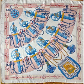HERMÈS CLIQUETIS Silk Scarf designed by Abadie Julie 2018 For Sale