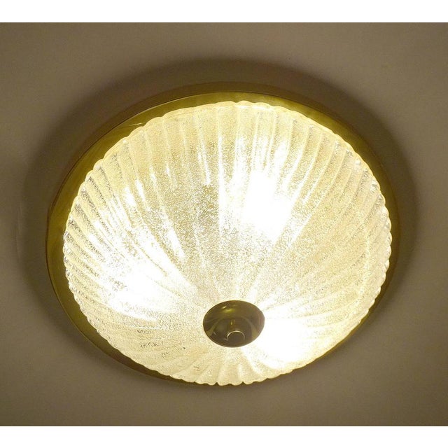 Large Vintage Glass Ceiling Light from Honsel, 1960s For Sale - Image 6 of 18