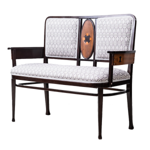 Secessionistic Bench by Marcel Kammerer for Thonet, Grand Hotel Wiesler, Graz, Vienna, 1906