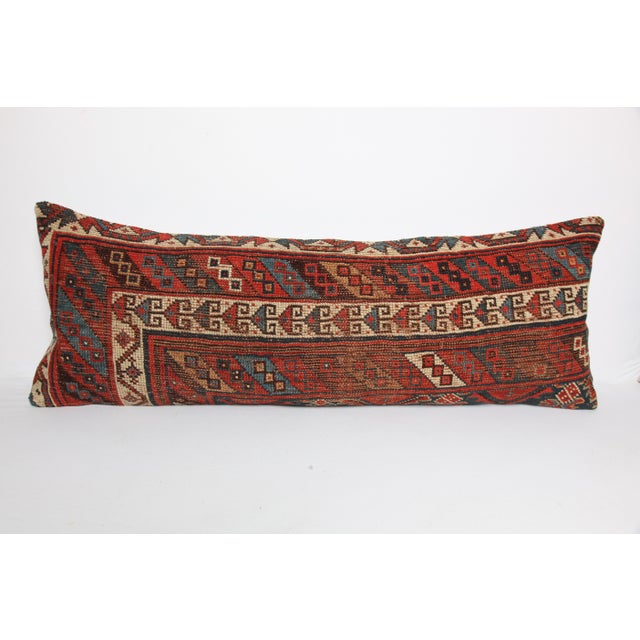 Here i am listing a 100% Handmade double knotted rug pillow cover, made from antique Persian tribal carpet rug. This’s a...