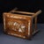 Chinese Vintage Chinese Huali Rosewood Mother-of-Pearl Inlaid "Magpie on Plum" Stool / Low Table For Sale - Image 3 of 9