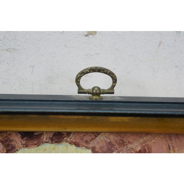 Late 20th Century Late 20th Century H. McRae Impressionist European Cityscape Oil Painting on Board 11" For Sale - Image 5 of 11