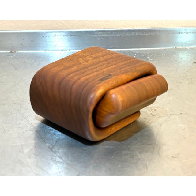 Mid-Century Modern 1960s Danish Teak Puzzle Box For Sale - Image 3 of 5