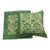 Pair Vintage French Block Print Cotton Pillow Covers, Green Floral Paisley, Paris For Sale