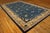 Chinese 1900s Blue Traditional Floral Deco Antique Peking Chinese Knotted Wool Rug For Sale - Image 3 of 10