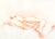 Original, signed figure drawing of a female reclining nude by artist Michelle Arnold Paine. Paine created this drawing...