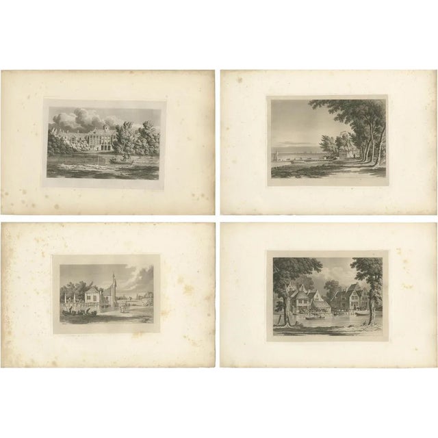 Flanders and Holland, 1820, Paper, Set of 4 For Sale