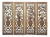 Chinese Set Distressed 4 Seasons Flower Wooden Wall Plaque Panels For Sale
