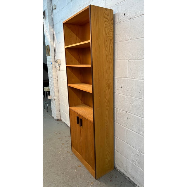 Mid-Century Modern Style Bookcase W/ Storage For Sale - Image 4 of 7