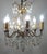 Antique Gilded Metal and Murano Glass Drop Chandelier, 1920s For Sale - Image 9 of 13
