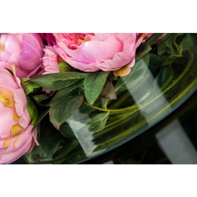 Not Yet Made - Made To Order Italian Round Pink Peony Composition from VGnewtrend For Sale - Image 5 of 6