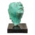 2014 "Framento Testa Verde" Figurative Green Cast Bronze Sculpture by Gerald Siciliano For Sale