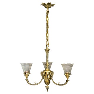 Viennese Chandelier with Capricorn Heads, 1890s For Sale