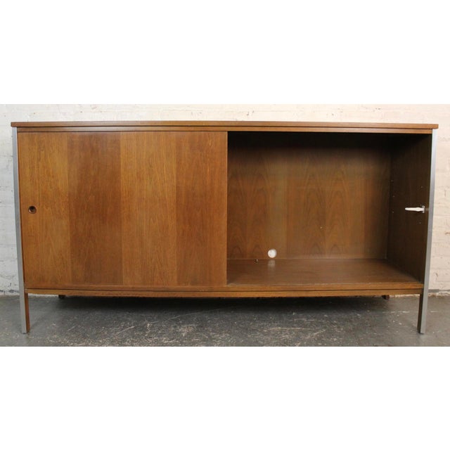 Wood Paul McCobb for Calvin 'Linear' Mid 20th Century Walnut Sideboard For Sale - Image 7 of 17