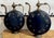 Pair of Anglo-Indian Cast & Engraved Brass Ewers, Black Enamel & British Coins For Sale - Image 9 of 12
