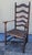18Thc Hudson River Valley ladder back chair with original woven seat.This fine ladder back arm chair has a wonderful aged...