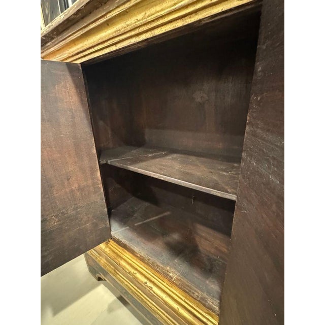 Black Florentine Hand Painted Cabinet With Classical Figural Depictions, C. Mid 1800s For Sale - Image 8 of 12