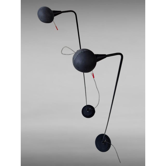 Industrial Fire Fly Reading Lamp by Emanuele Ricci for Artemide, Set of 2 For Sale - Image 3 of 10