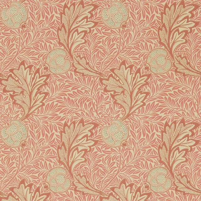 Morris & Co Apple Wallpaper in Rust Gold For Sale
