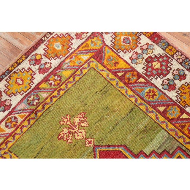 1940s Colorful Turkish Prayer Niche Rug - 3'3" x 5'8" For Sale - Image 12 of 18