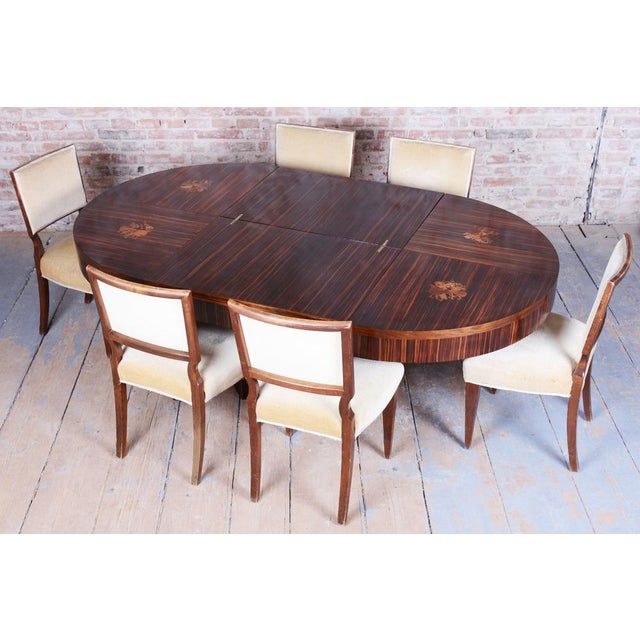 1920s Art Deco Extendable Table by P. Follot for Ecole Boulle, France, 1920s For Sale - Image 5 of 18