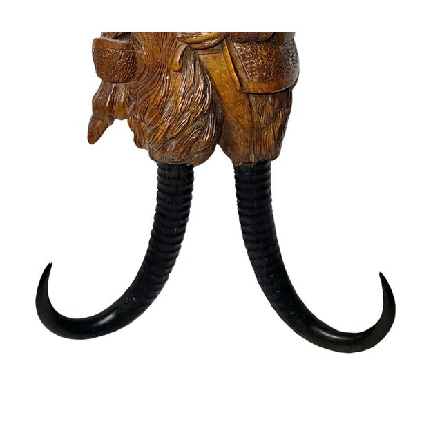 Late 19th Century Black Forest Whip Carved Dog With Glass Eyes For Sale In Dallas - Image 6 of 6