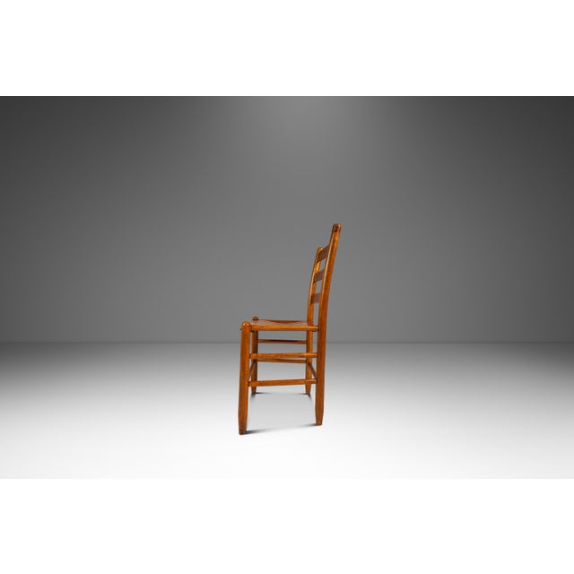 1960s Mid-Century Modern Patinaed Armchair in Solid Oak in the Manner of Arthur Umanoff, Usa, C. 1960s For Sale - Image 5 of 18