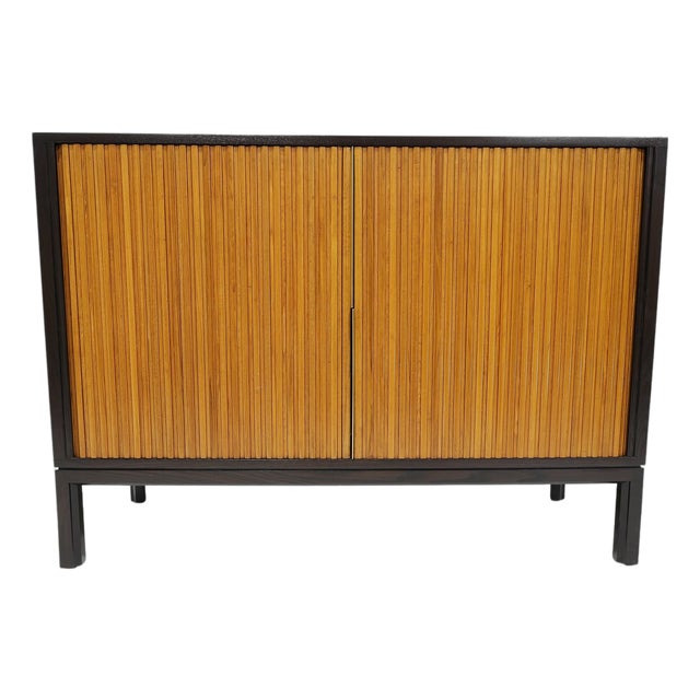 Edward Wormley for Dunbar Rare Chest With Tambour Doors For Sale