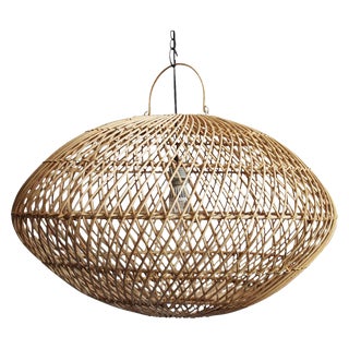 Raw Wicker Lantern For Sale