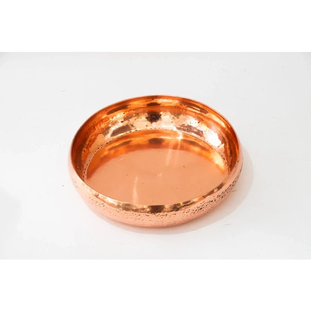 Art Deco Hammered Copper Bowl, Vienna, 1920s, in Restored conditions. Designed 1920 to 1949