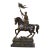 19th Century French Patinated Spelter Figure of Joan of Arc on Horse For Sale