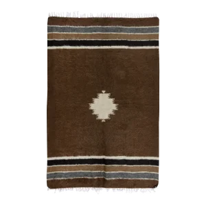 4'4''x6'4'' Vintage Soft Mohair Kilim Rug. Floor Covering & Wall Hanging. Eastern Anatolia Sofa Throw. Vintage Bed Cover. Brown Blanket
