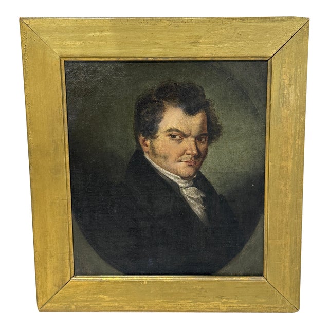 American School Portrait of a Federalist Gentleman C. 1825-1845 For Sale