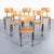 French Stacking Dining Chairs, 1960s, Set of 4 For Sale - Image 6 of 14