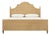 Matthew Izzo Home Chamberlain King Arched Headboard, Side Rails, and Footboard in Rattan With Wood Feet For Sale